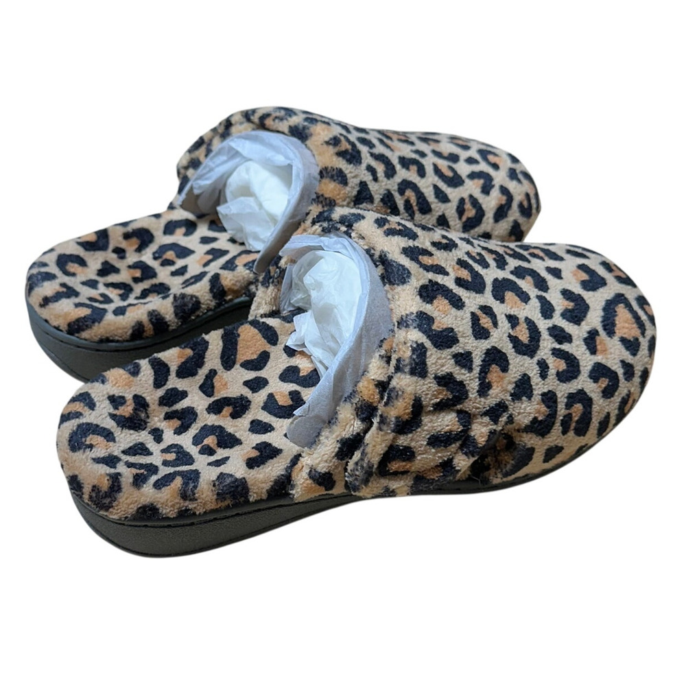 Vionic Gemma Orthaheel Orthotic Slipper Leopard Print Women's Sz 6 New in Box - Picture 3 of 10